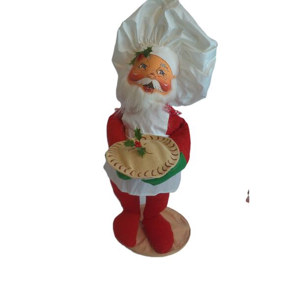 Vintage Annalee Santa Claus Baker Chef With Tag - Picture 2 of 7